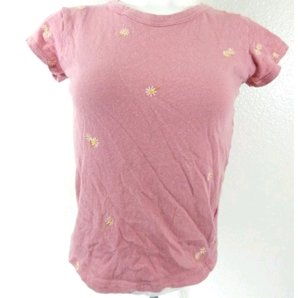 Madewell Daisy Embroidered Perfect Vintage Tee - Picture 1 of 4